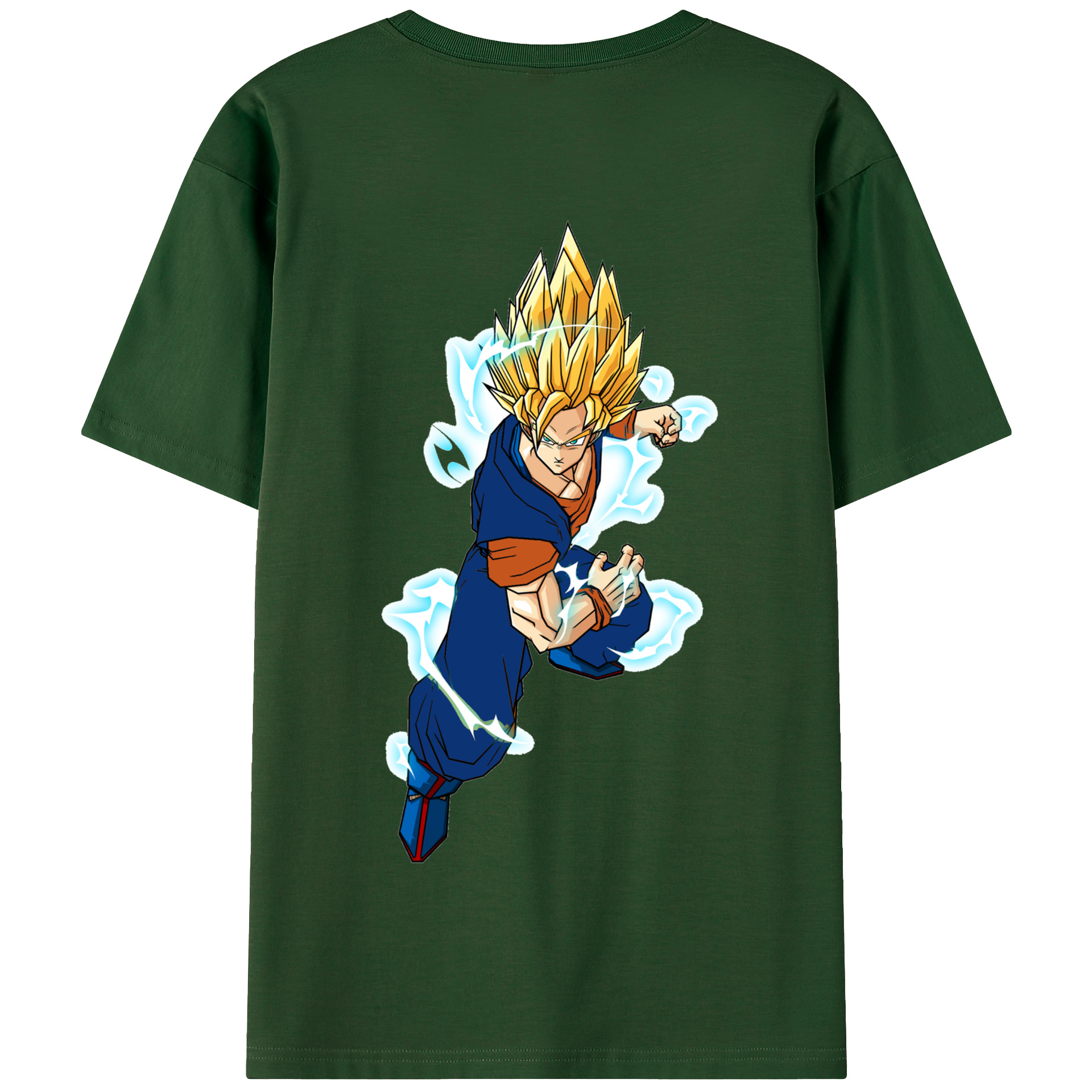 （画像用） ドラゴンボール 孫 悟飯（そんごはん）DRAGON BALL Son Gohan 綿100％半袖Tシャツ（背面プリント）